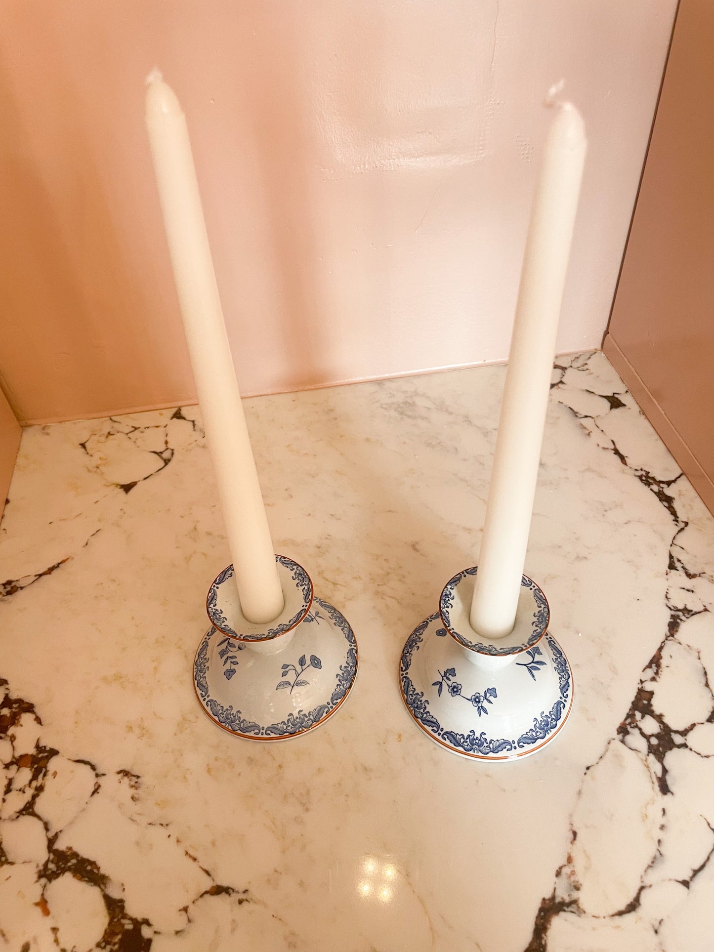 East Indies Ostindia Rörstrand Candlestick Holders