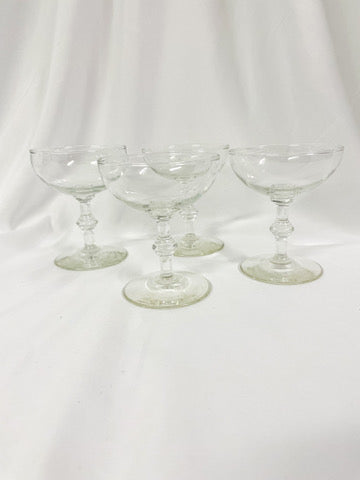 Vintage Champagne Coupes