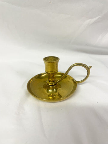 Italian Brass Candlestick Holder