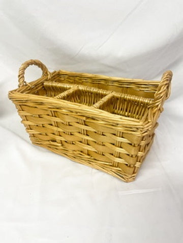 Wicker Silverware Basket