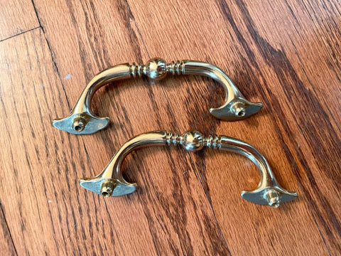 Vintage Brass Cabinet Pulls