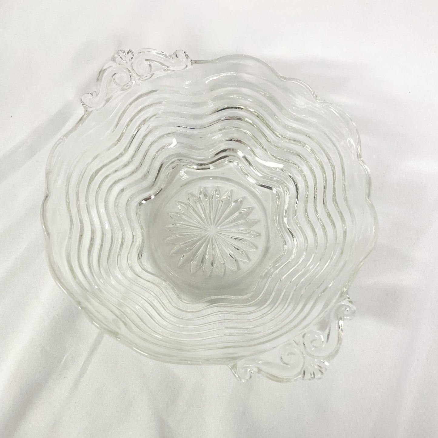 Wavy Glass Bowl