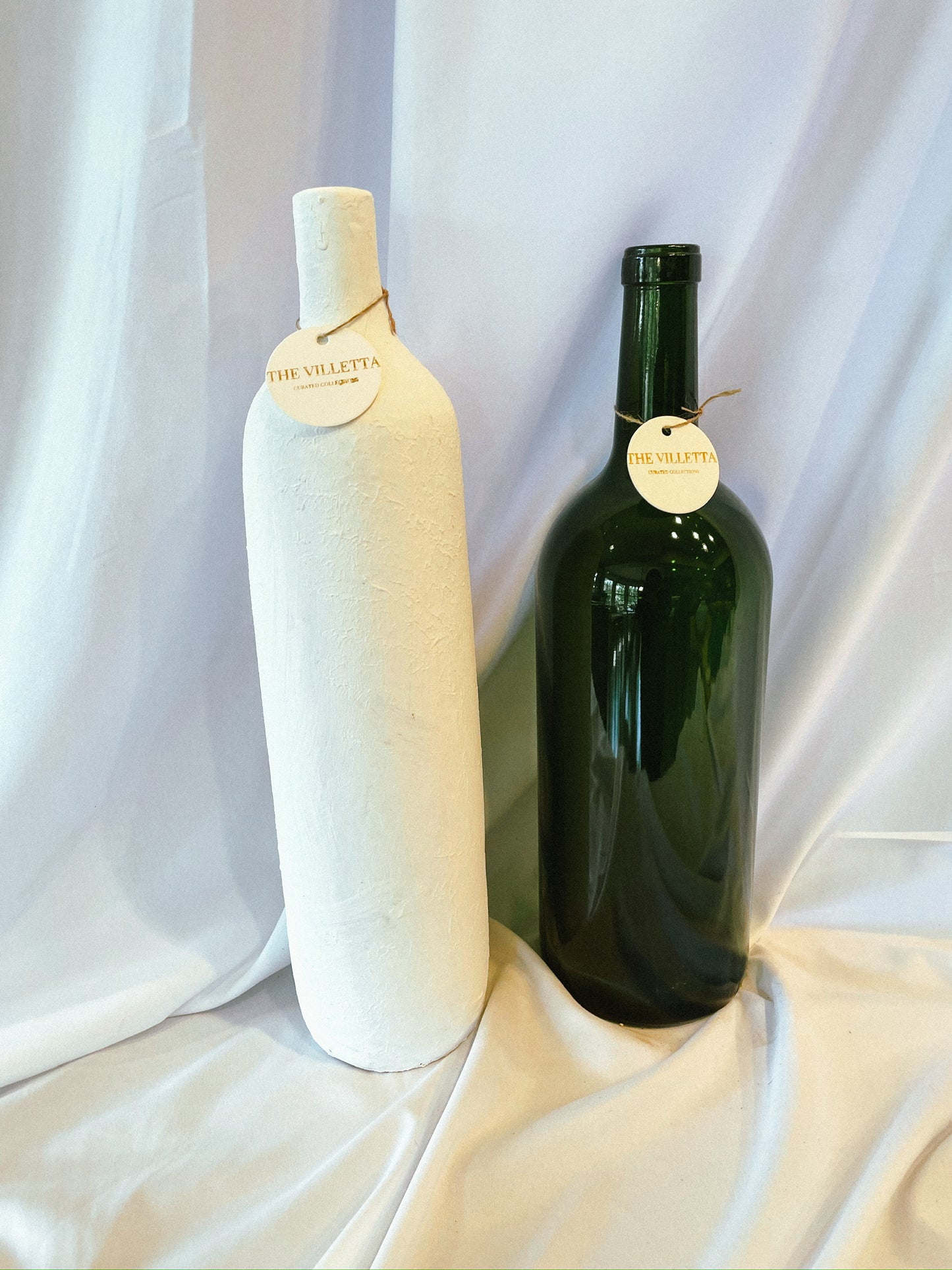 Tallboy White Textured Vase