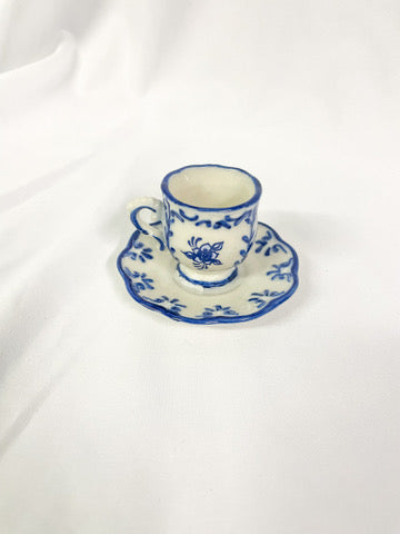Teacup Taper Candlestick Holder