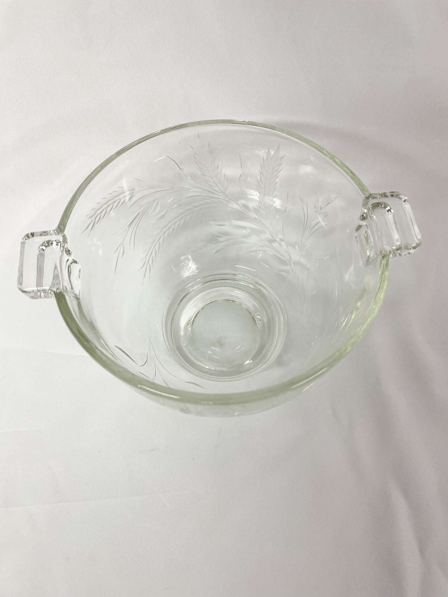 Etched Glass Ice Bucket