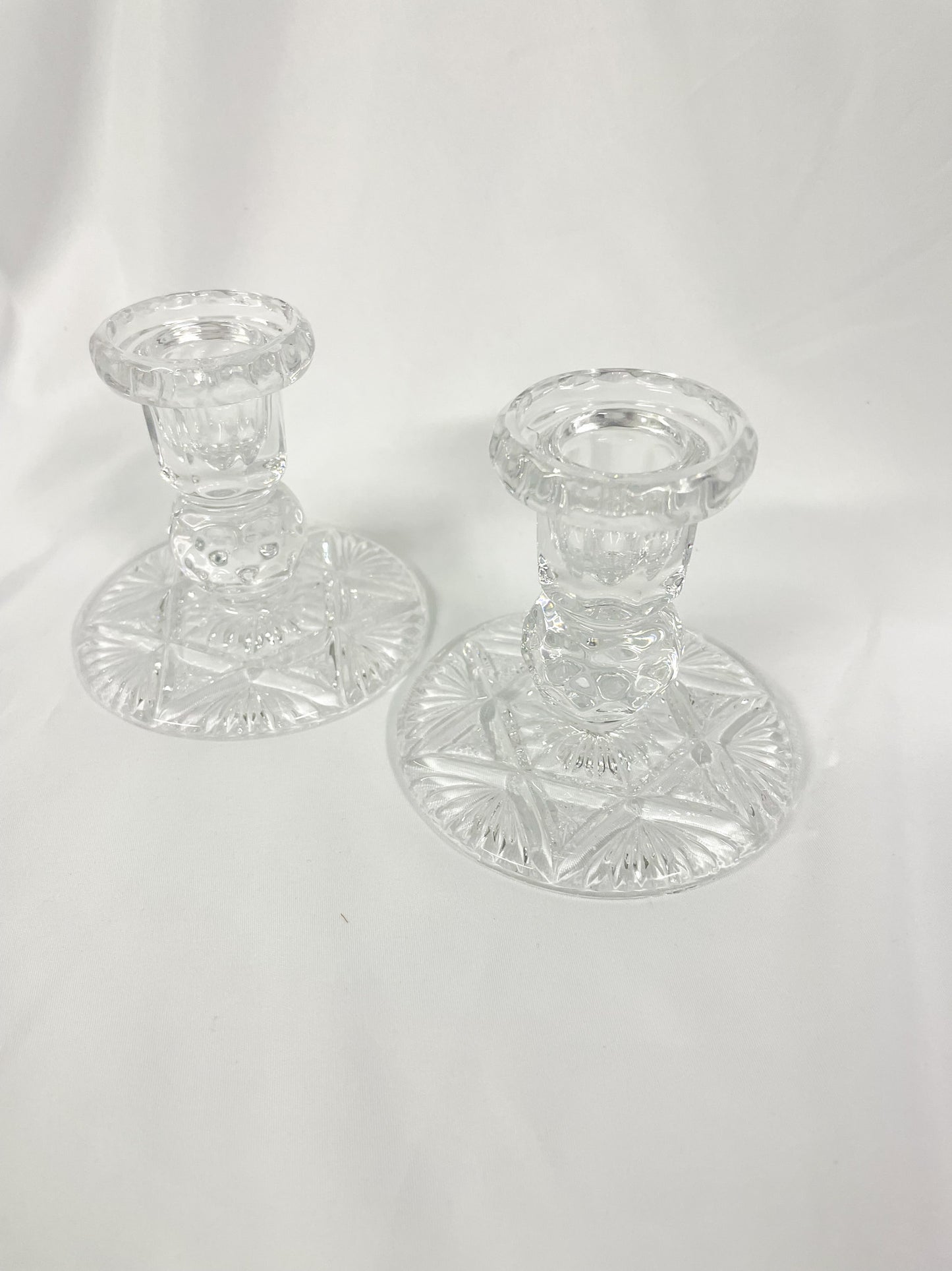 Argyle Glass Candlestick Holders