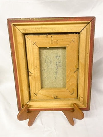 Italian Floral Oil Painting In Gold Frame