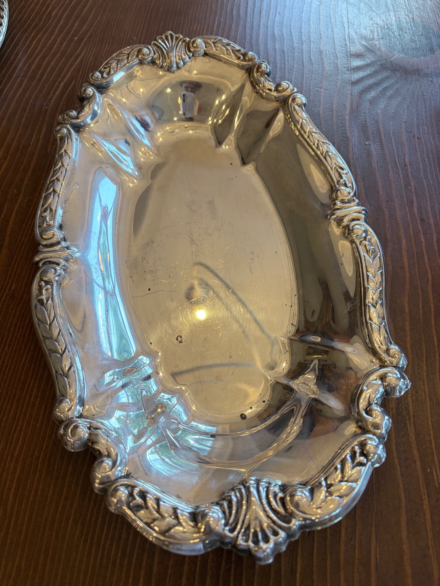 Oval Silver Dish