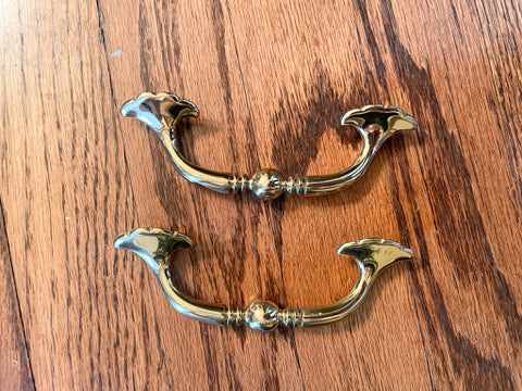 Vintage Brass Cabinet Pulls