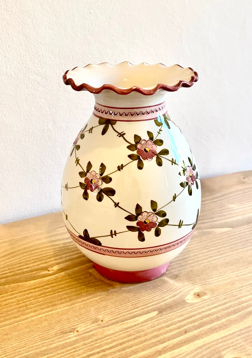 Rosey Italian Cermaic Vase