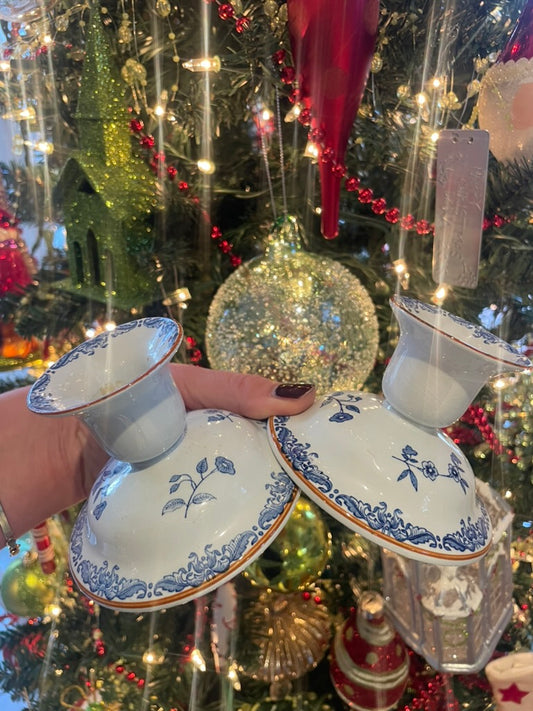 Rorstrand Ostindia East Indies Jubileum Anniversary Candle Holders