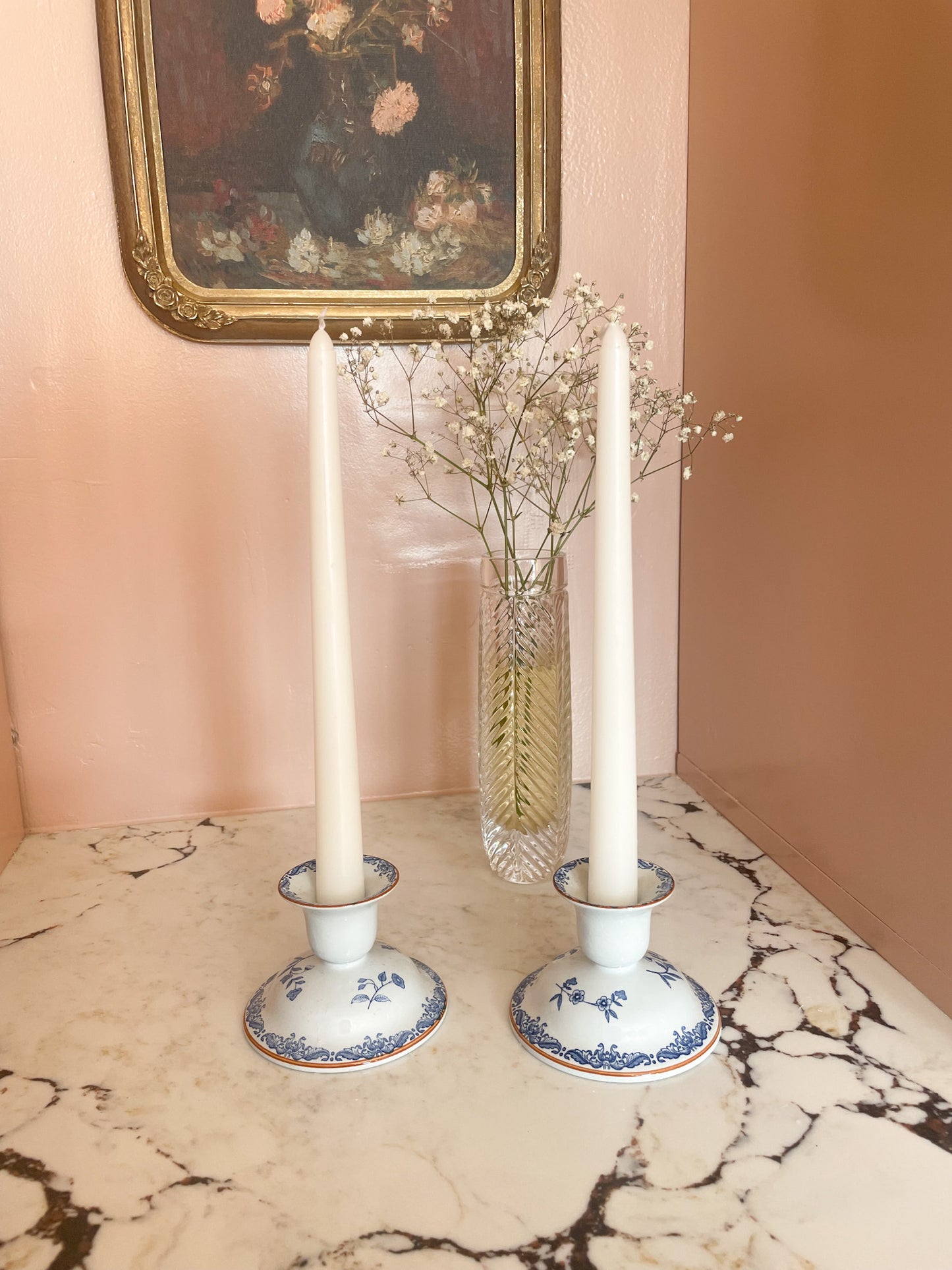 East Indies Ostindia Rörstrand Candlestick Holders