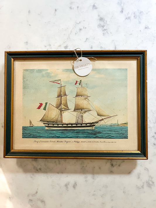 Italian Ship Print (Sourced in Umbria, Italy)